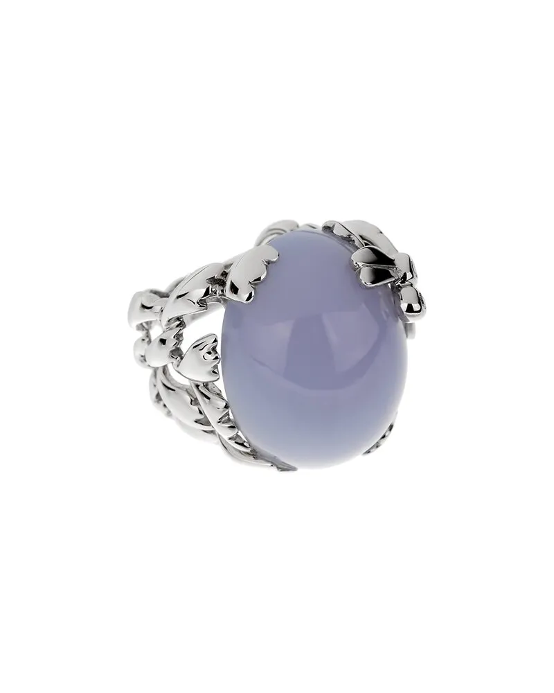 Dior 18K 40.04 ct. tw. Diamond & Chalcedony Cocktail Ring (Authentic Pre-Loved Nocolor