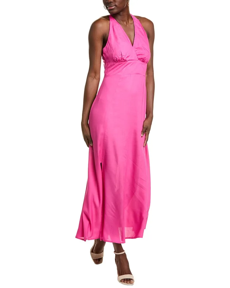 Vince Camuto Halter Maxi Dress Pink