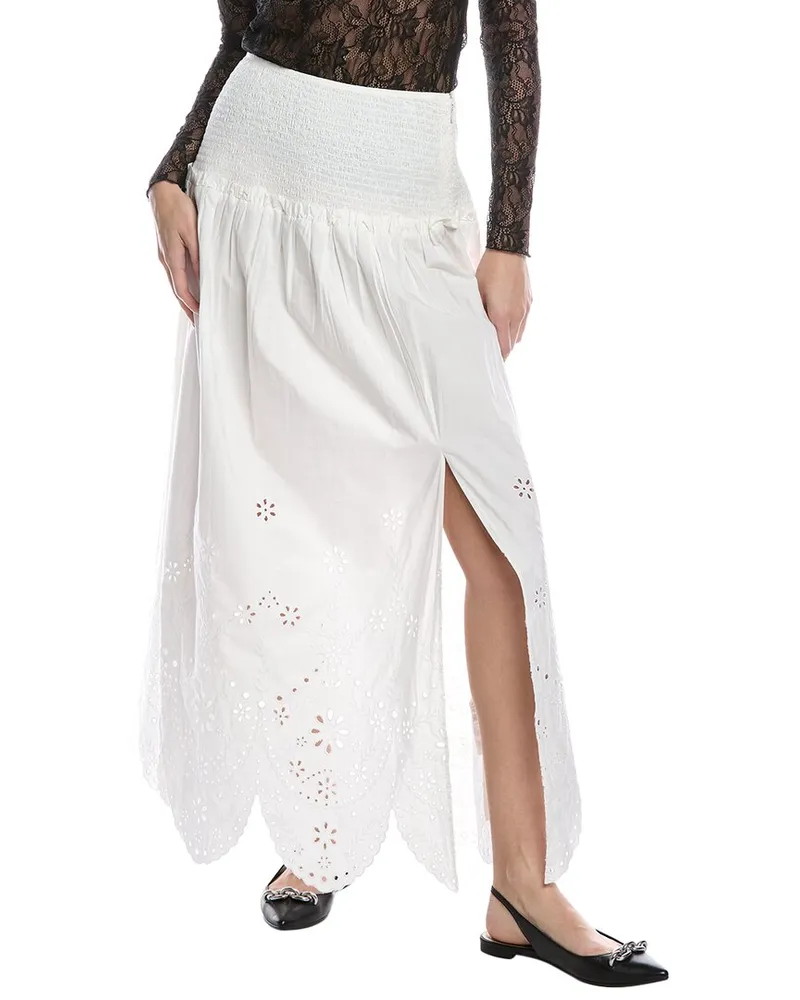 AllSaints Alex Maxi Skirt White