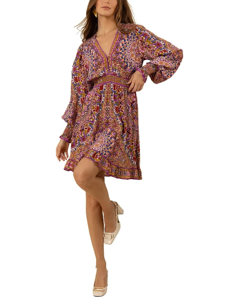 Hale Bob Raya Mini Dress Pink