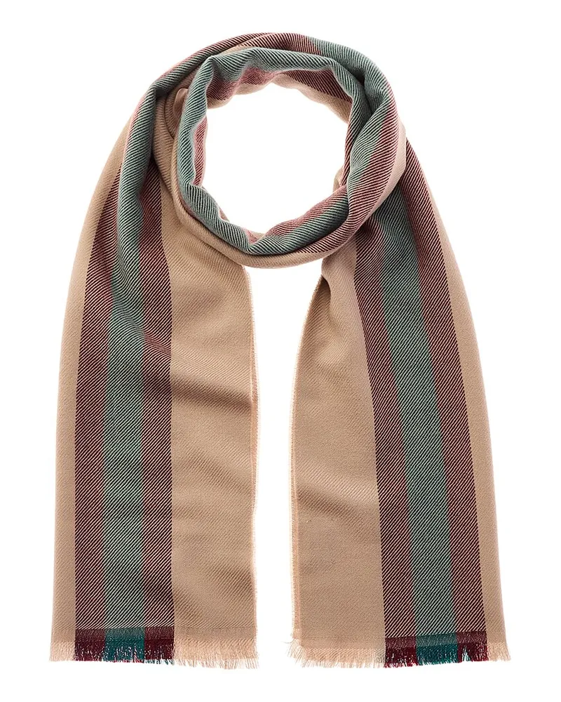 Gucci GG Wool Scarf Brown