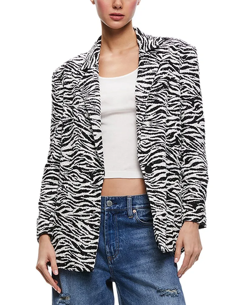 Alice + Olivia Shan Boxy Blazer Nocolor