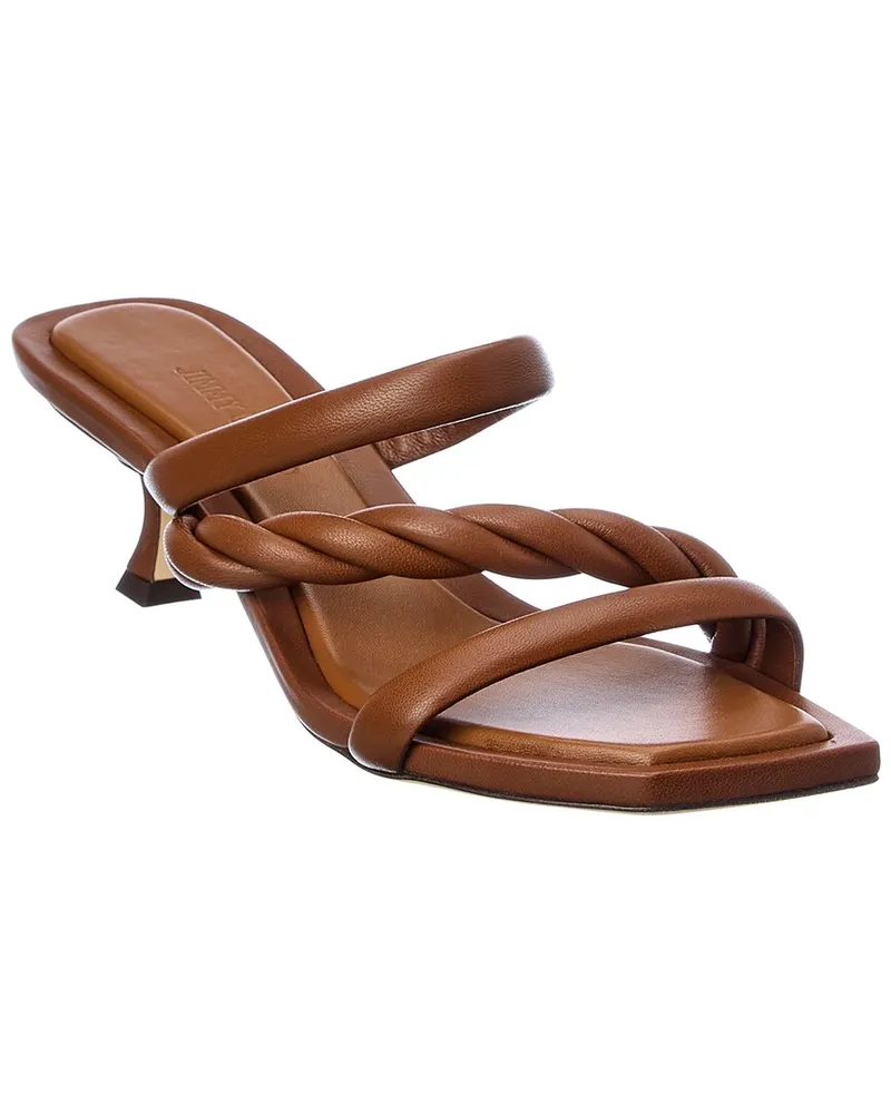 Jimmy Choo Diosa 50 Leather Sandal Nocolor