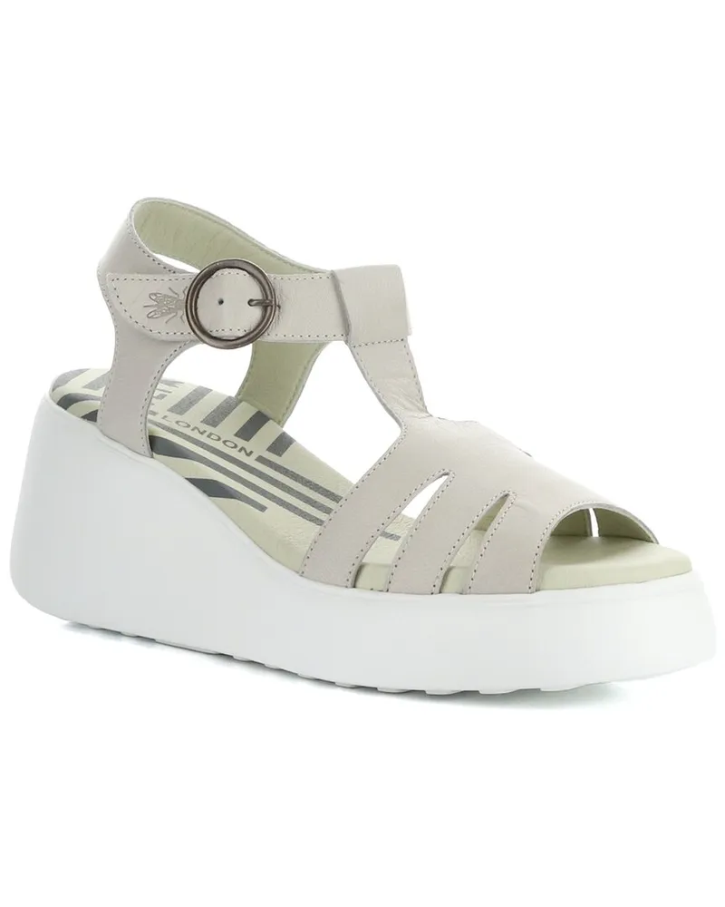 Fly London Duma Leather Wedge Sandal Nocolor