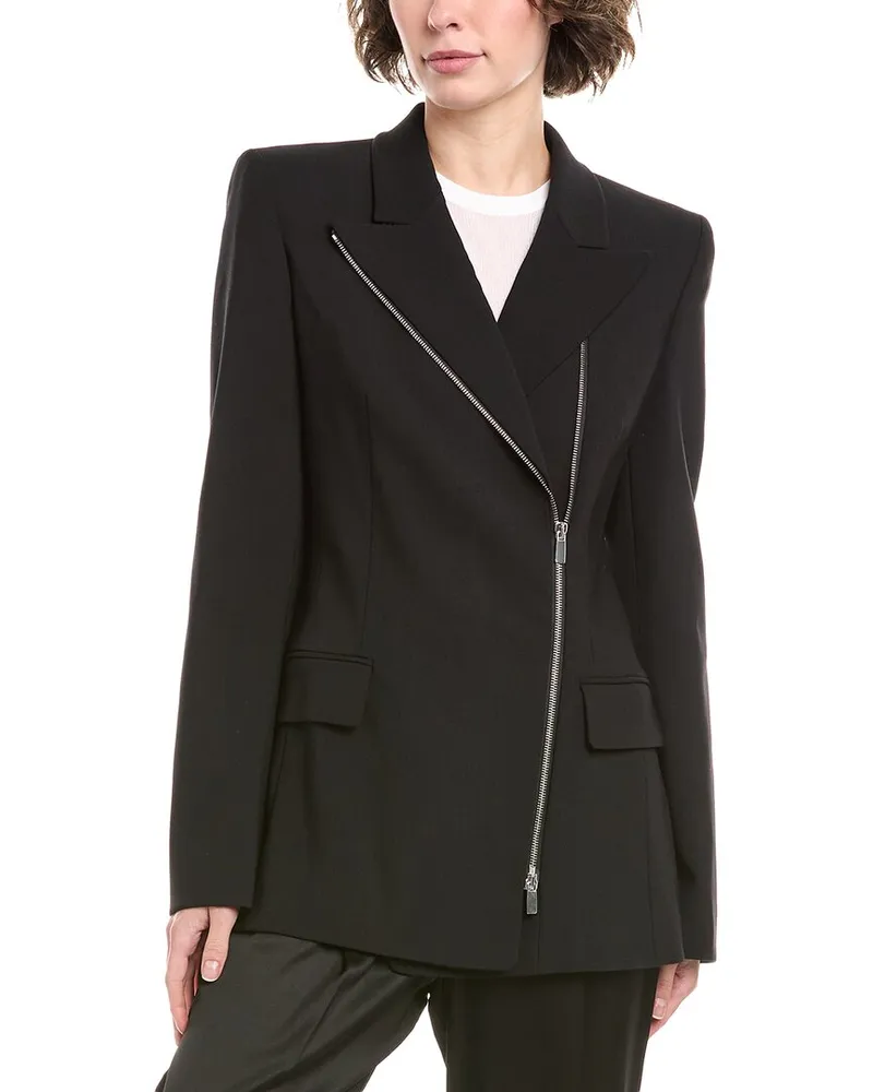 Michael Kors Wool-Blend Blazer Black