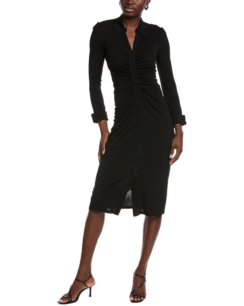 Diane von Furstenberg Sheska Shirtdress Black