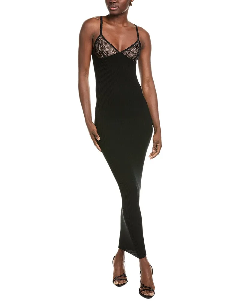 Ronny Kobo Pascale Maxi Dress Black