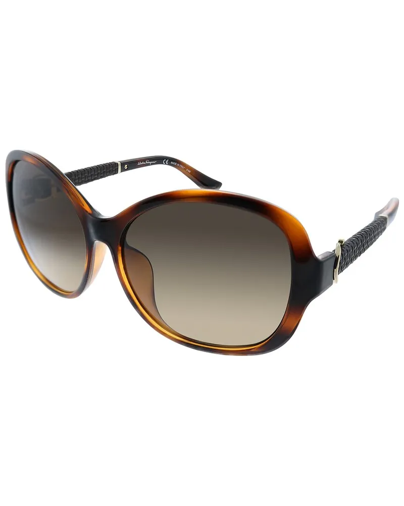 Ferragamo Women's SF744SLA 59mm Sunglasses Brown