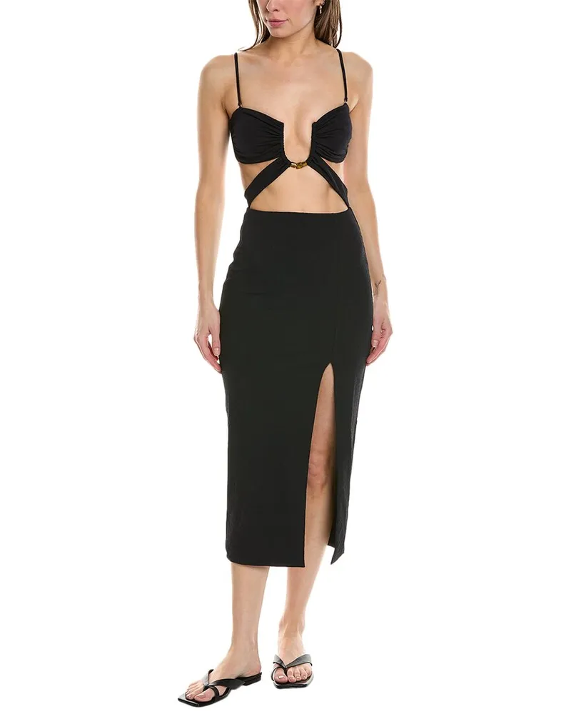ViX Solid Zene Ester Midi Dress Nocolor