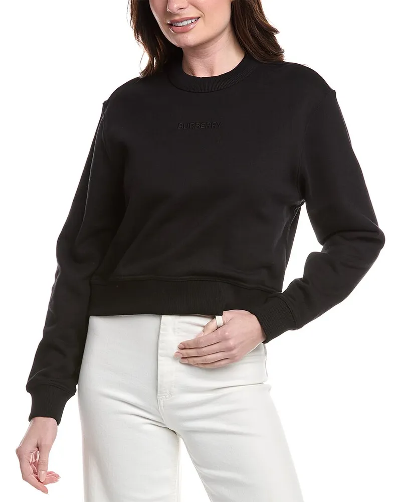 Burberry Check Sweatshirt Black