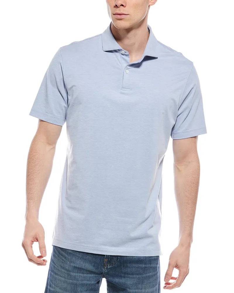 Peter Millar Albatross Piqué Polo Shirt Blue