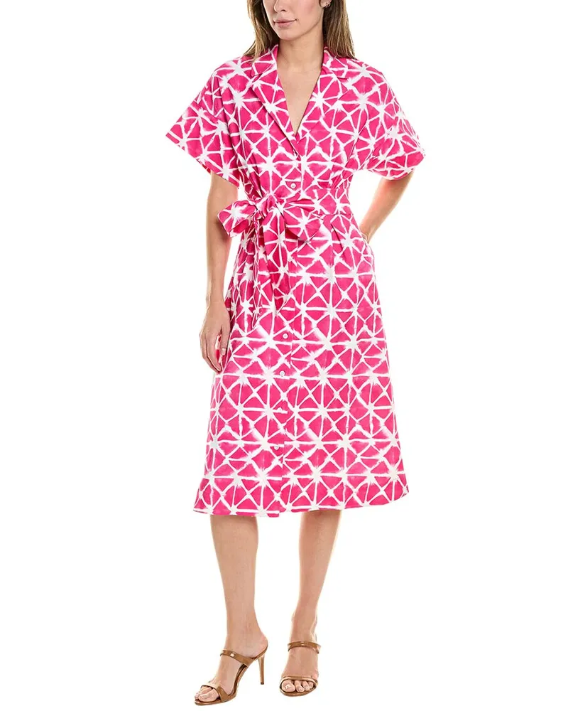 NATORI Geo Dress Pink