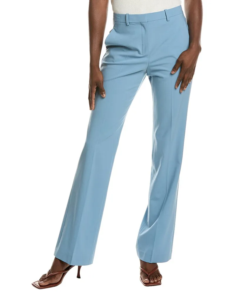 Theory Slim Wool-Blend Trouser Grey