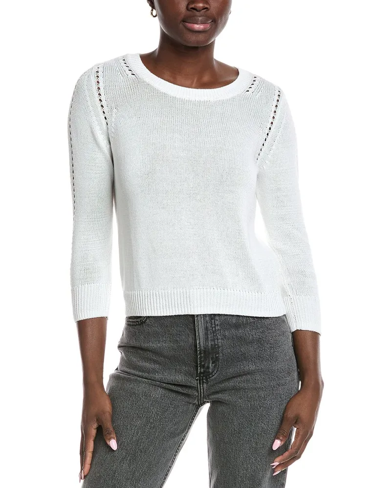 Autumn Cashmere Cotton by  Loose Cropped Top White