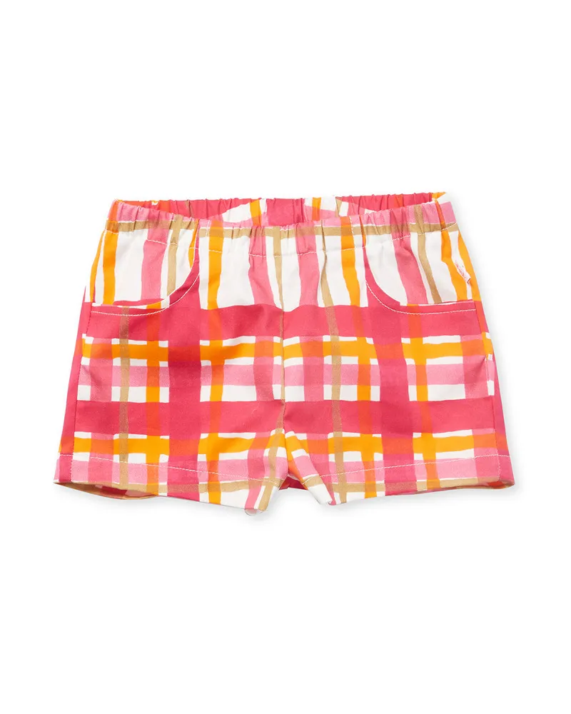 Il Gufo Check Short Orange