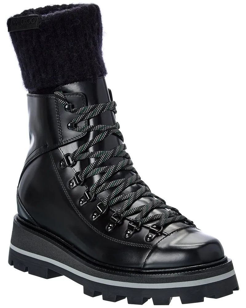 Jimmy Choo Chike Leather Boot Black