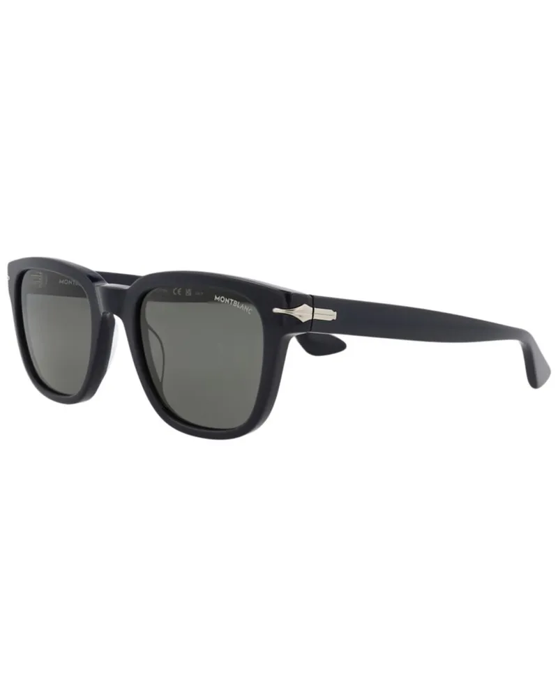 Montblanc Men's MB0302S 51mm Sunglasses Blue