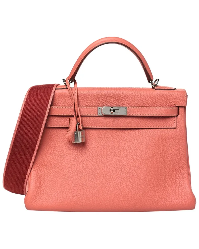 Hermès Flamingo Togo Leather Amazone Kelly Retourne 32 (Authentic Pre-Loved Nocolor
