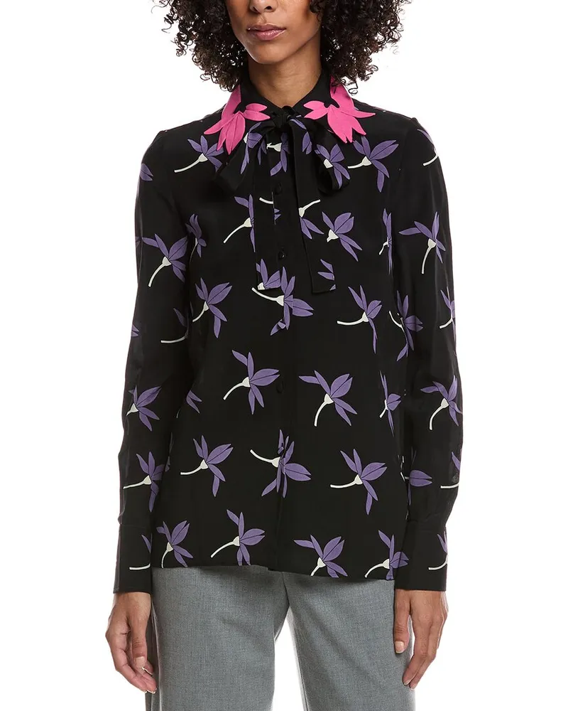 Valentino Garavani Silk Shirt Black
