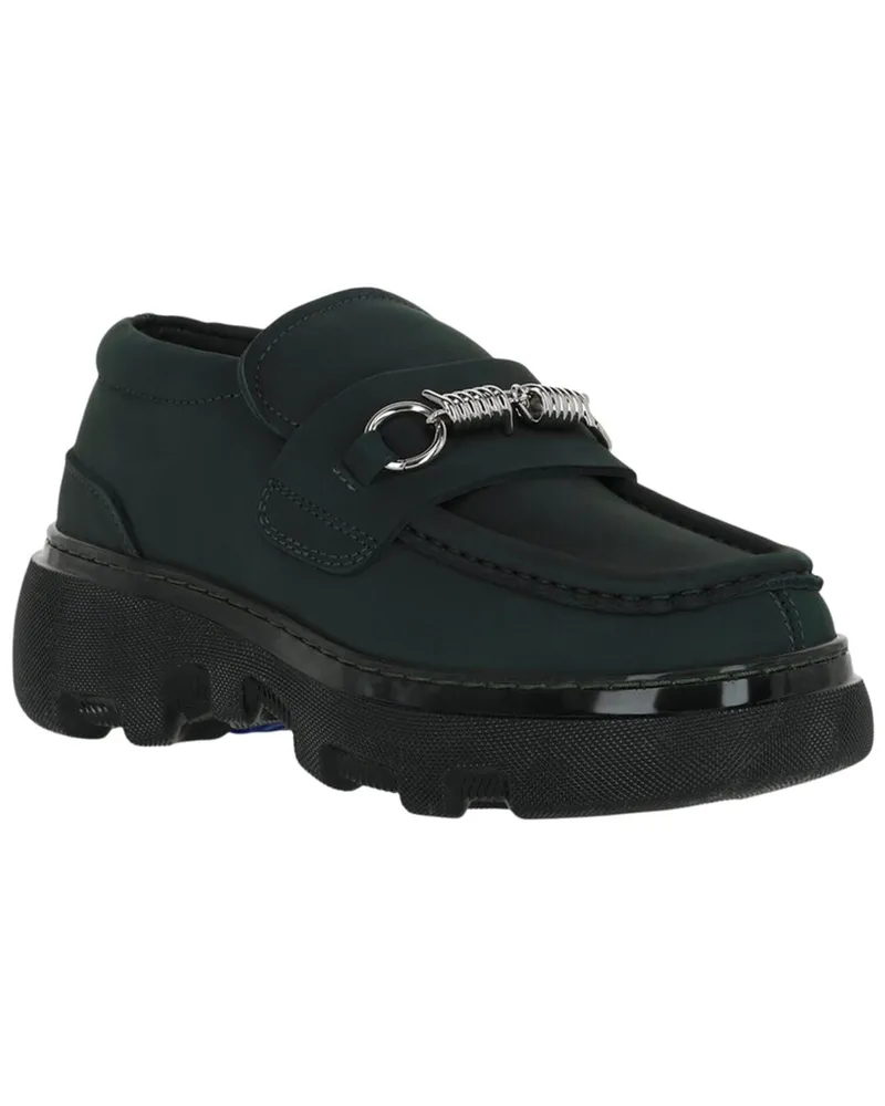 Burberry Leather Loafer Green