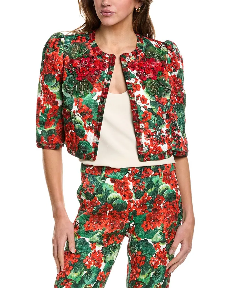 Dolce & Gabbana Silk-Blend Jacket Red