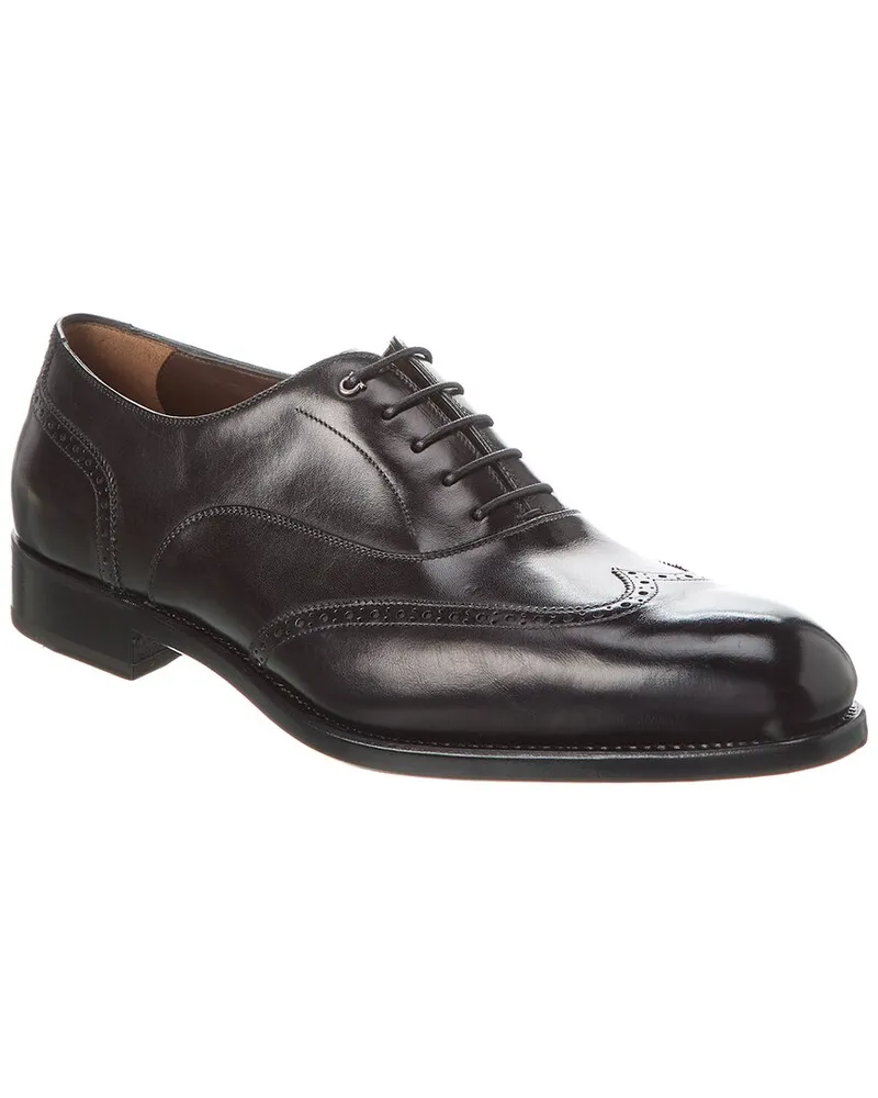 Ferragamo Leather Dress Shoe Black
