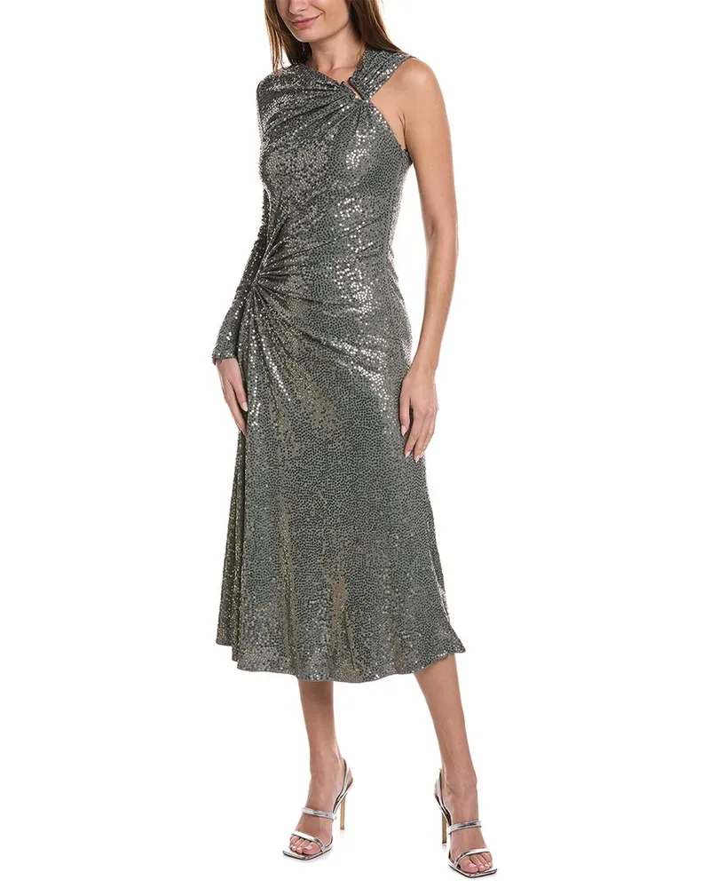 Michael Kors Cutout Sequin Gown Grey