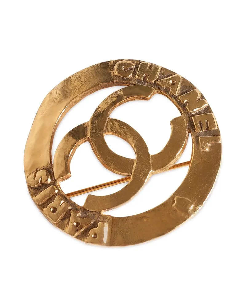 Chanel Vintage Plated Brooch (Authentic Pre-Loved Nocolor