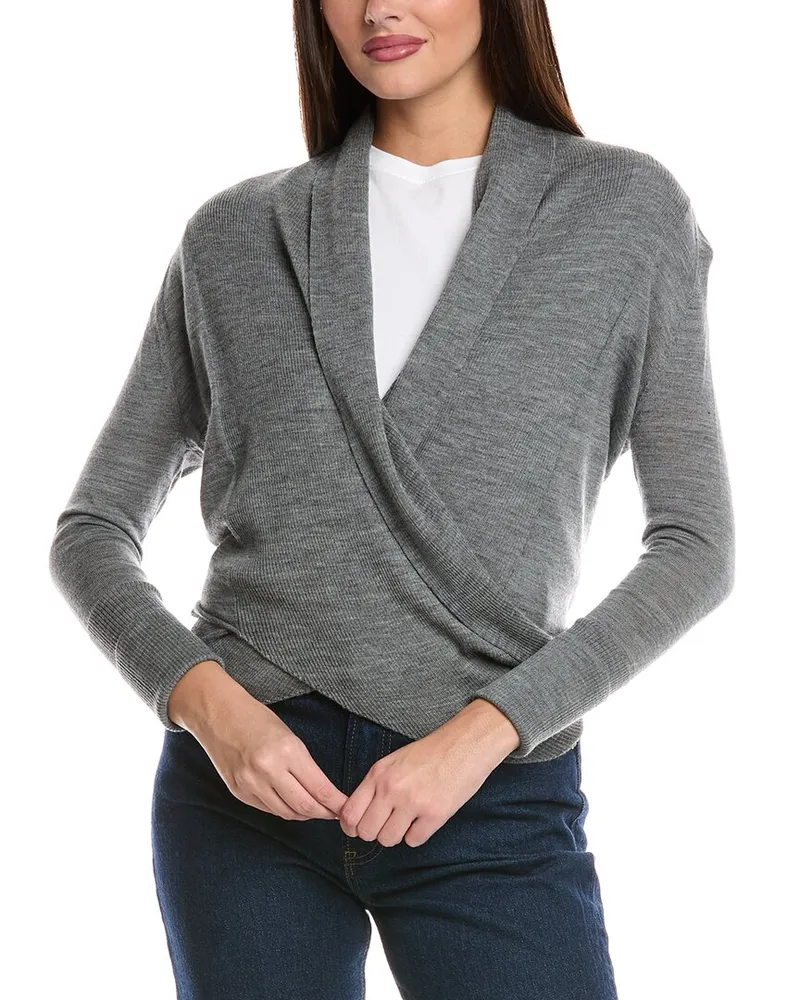 AllSaints Wasson Pirate Wool Cardigan Gray