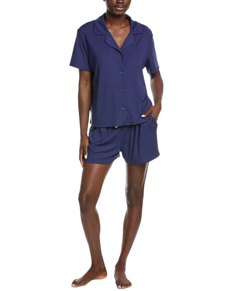 Badgley Mischka 2pc Yummy Shirt & Short Set Blue