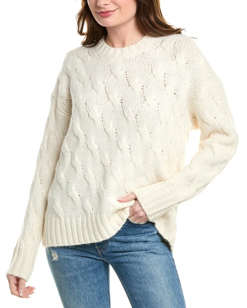 Splendid Maeve Wool-Blend Sweater White