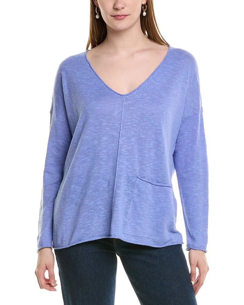 Eileen Fisher Linen-Blend Sweater Nocolor