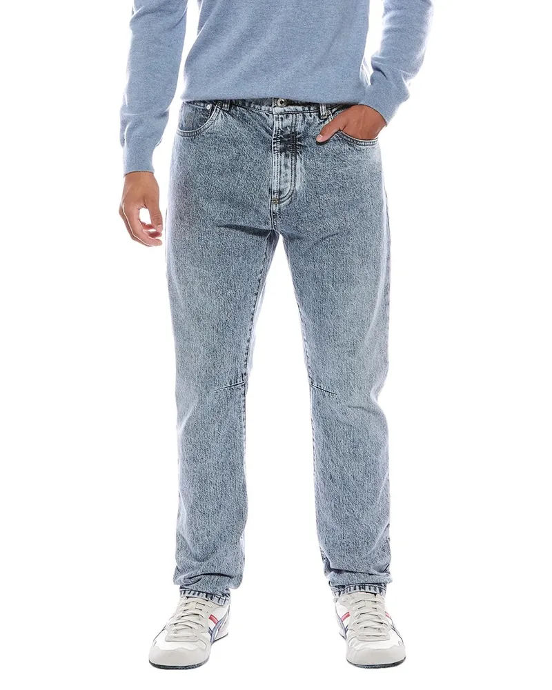 Brunello Cucinelli Leisure Fit Light Wash Jean Nocolor