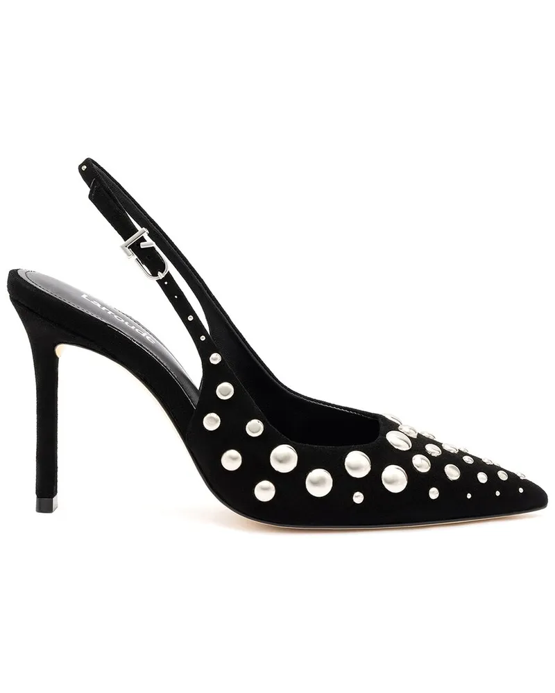 Larroude Larroudé Kaitlan Studs Suede Pump Black