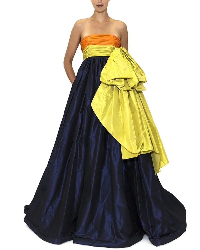 Reem Acra Taffeta Ball Gown Nocolor
