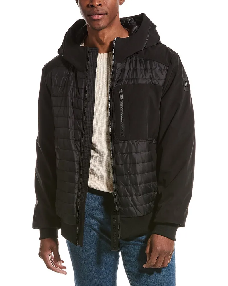 Moose Knuckles Sherwood Bomber Jacket Black