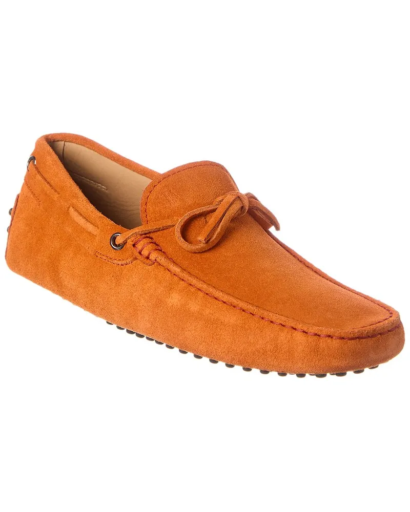 TOD'S TOD’s New Laccetto New Gommini Suede Loafer Orange