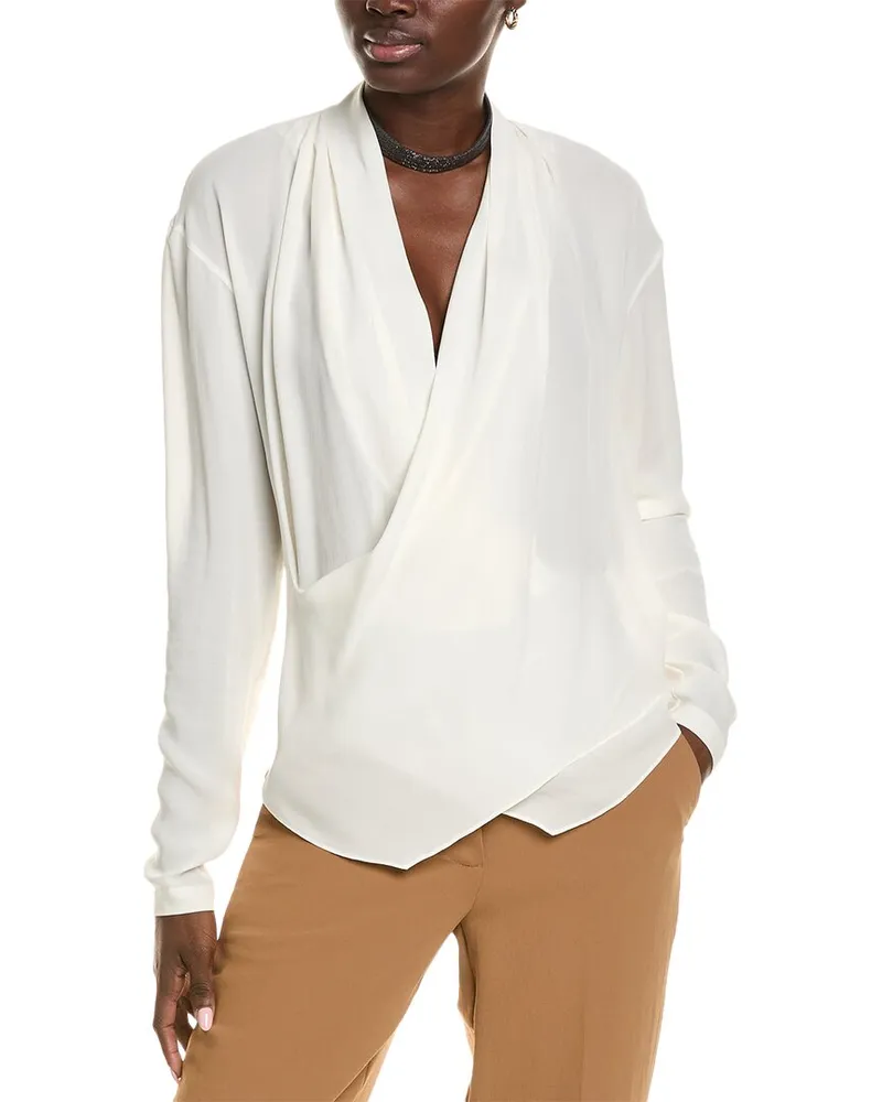 Brunello Cucinelli Silk T-Shirt Nocolor