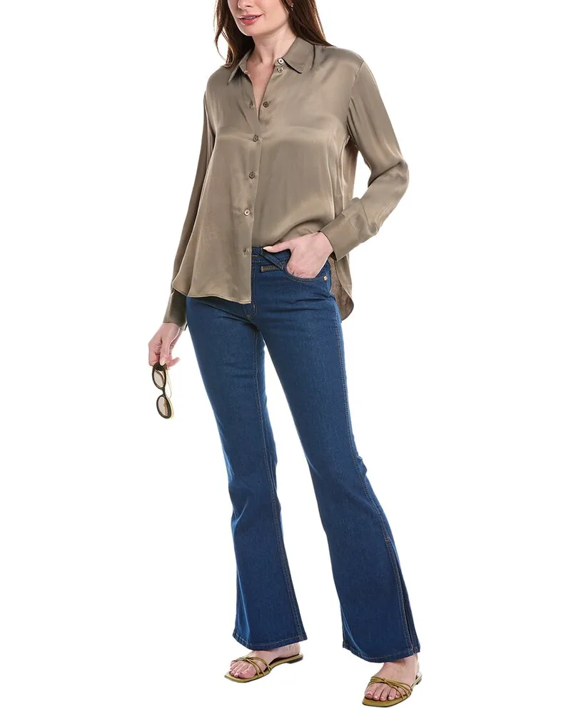 STAUD x Wrangler The Bikini Dark Rinse Jean Blue