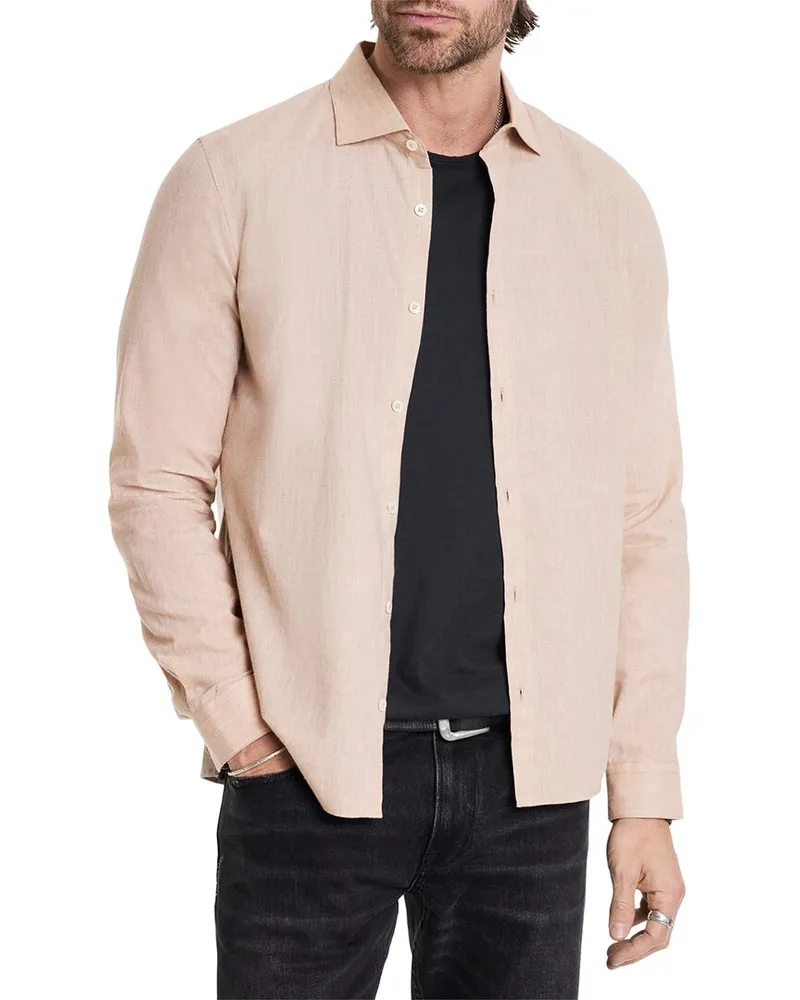 John Varvatos Brett Band Collar Shirt Nocolor