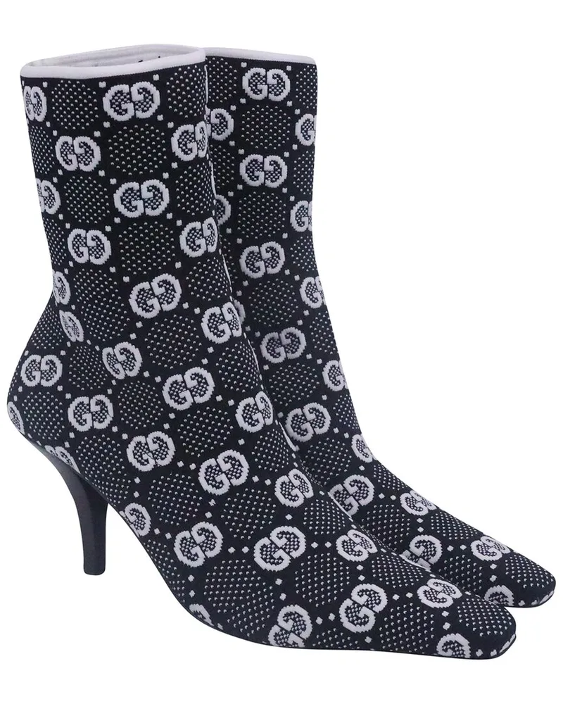 Gucci Women's Polyester Interlocking G Knitted Bootie (Authentic Pre-Loved Nocolor