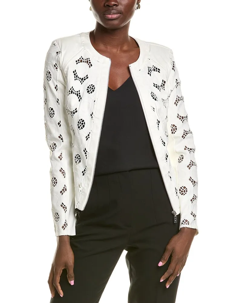 Joseph Ribkoff Lace Jacket White