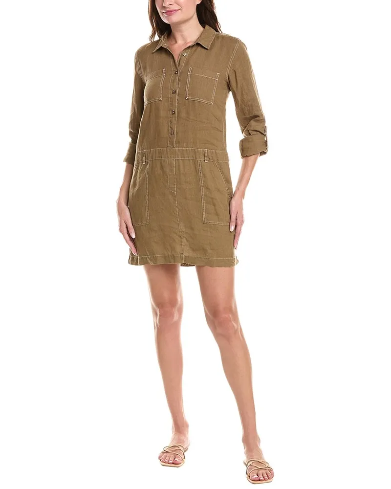 Michael Stars Pilar Linen Shirtdress Nocolor