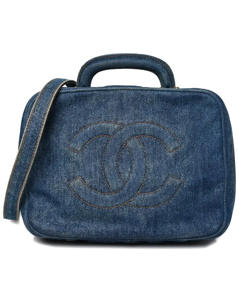 Chanel Blue Denim Vanity Case (Authentic Pre-Loved Nocolor