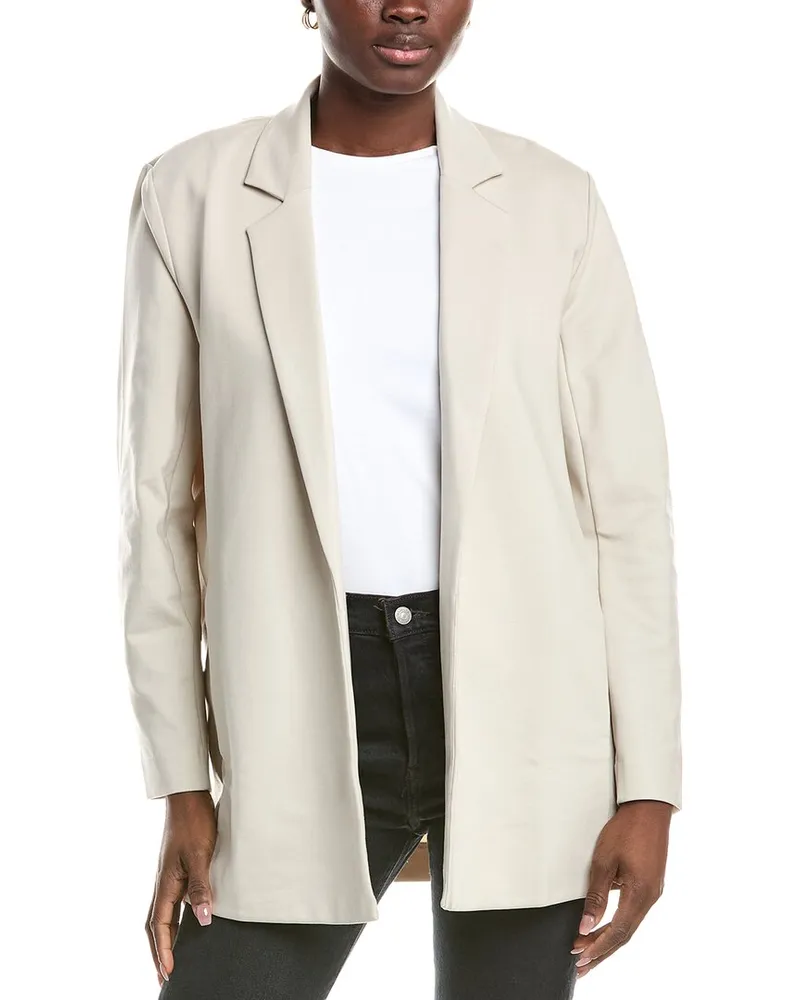 Eileen Fisher Long Blazer White