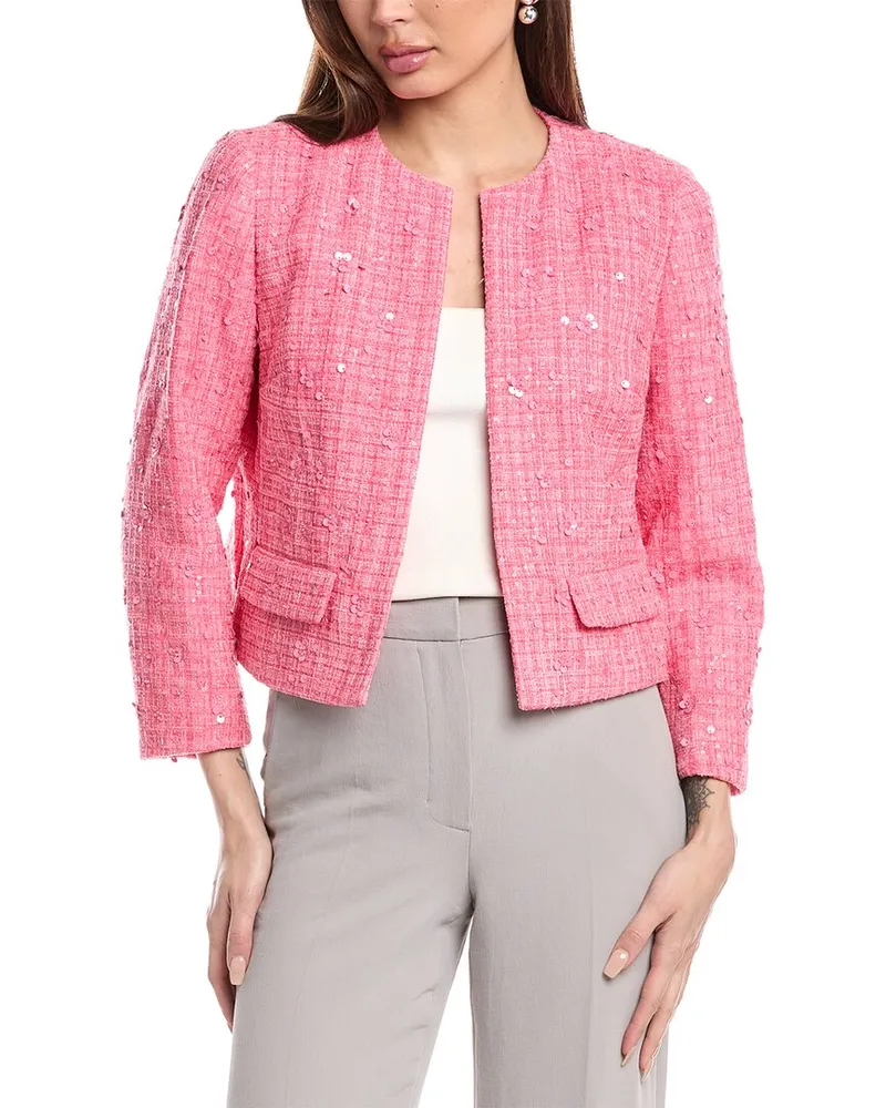 Anne Klein Kissing Front Blazer Pink