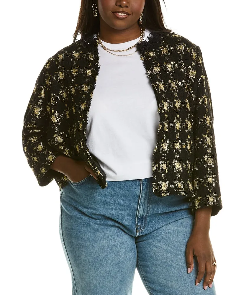 Marina Rinaldi Certo Wool & Alpaca-Blend Topper Nocolor