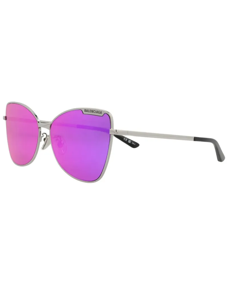Balenciaga Women's BB0278S 60mm Sunglasses Silver