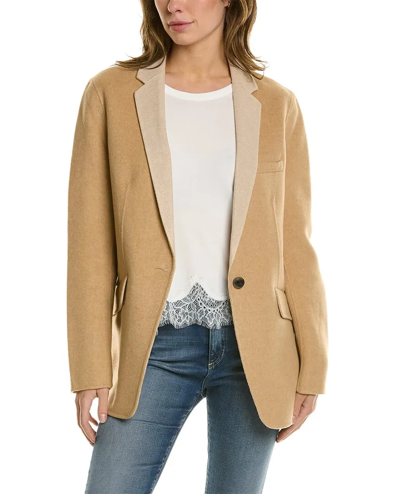 Rag & Bone Margot Wool-Blend Blazer Brown