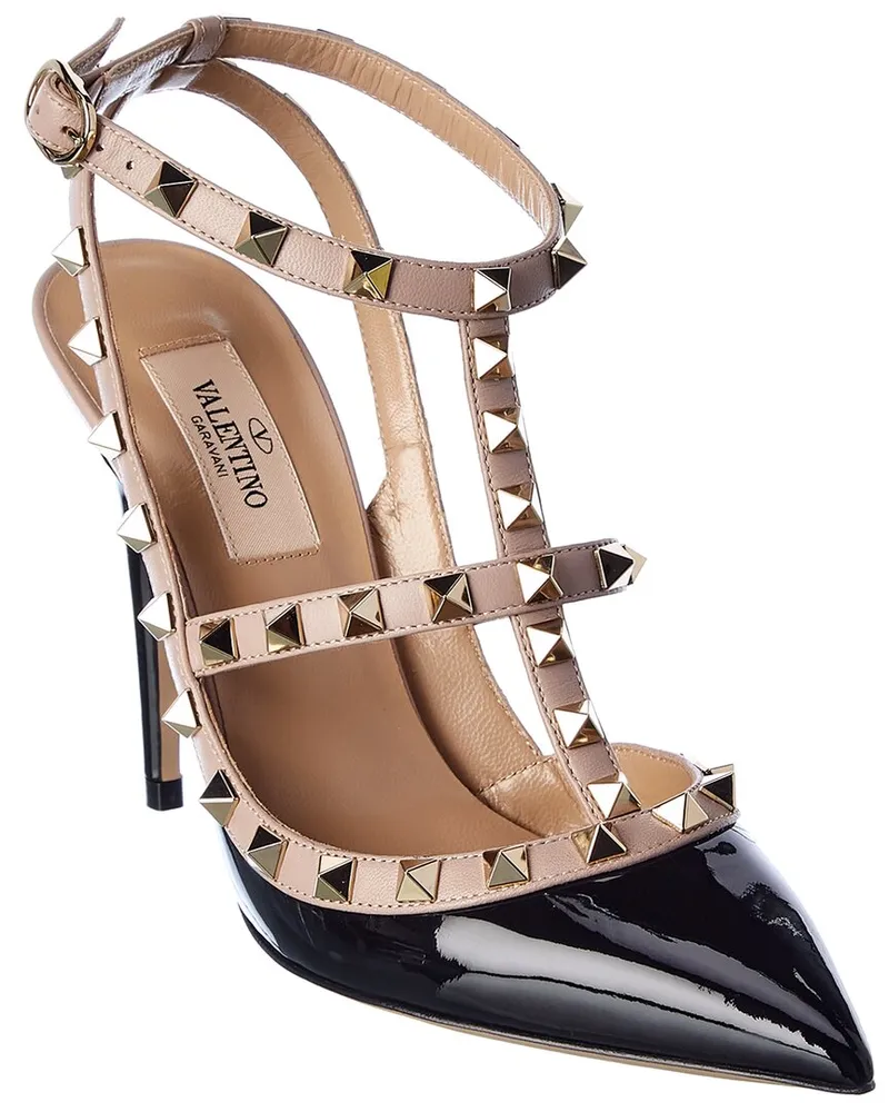 Valentino Garavani Rockstud Caged 100 Patent Pump Nocolor